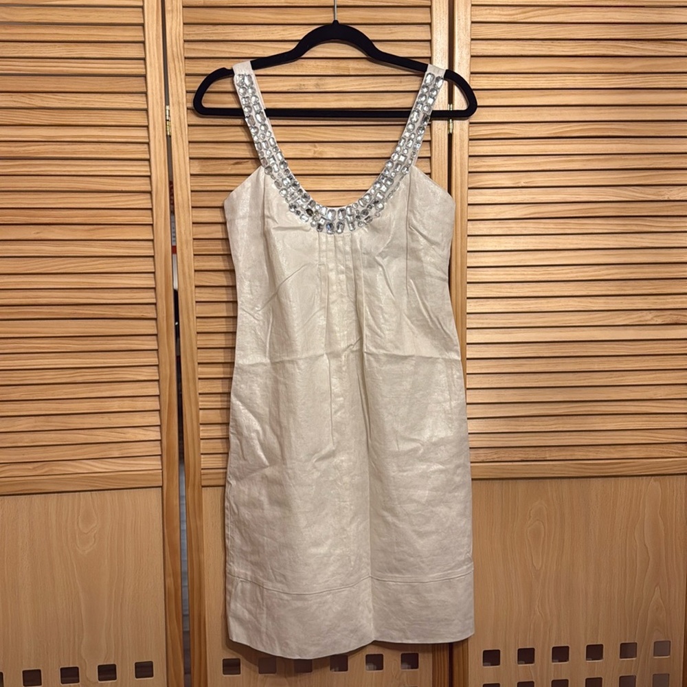 Bisou Bisou Michele Bohbot White Gem Dress